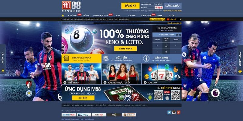  Tại casino M88 mang đến chương trình hoàn trả lên tới 0.8%