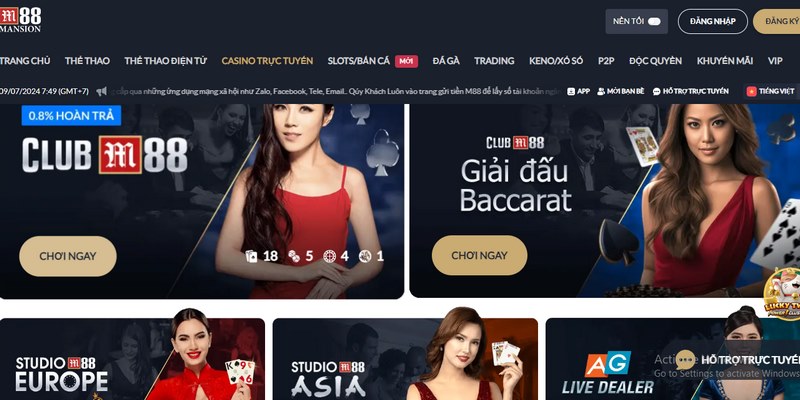 Casino trực tuyến điểm đến yêu thích của những anh em